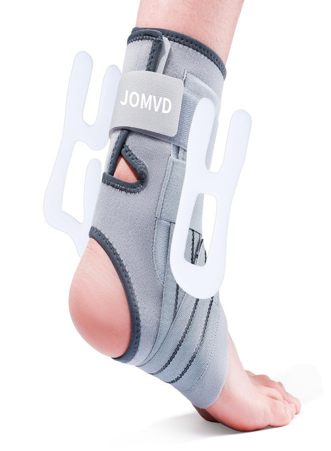 JOMVD Ankle Brace for Women Men, Adjustable Ankle Support with Side Stabilizers for Ankle Sprained, Achilles, Plantar Fasciitis Injury Recovery - Image 1