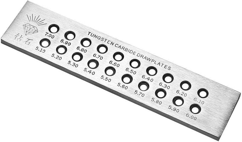 woobles Jewelry Wire Drawplate, 4 Round Holes Wire Drawing Board Metal Drawplate Jewelry Tools Decorations Accessory - Image 1