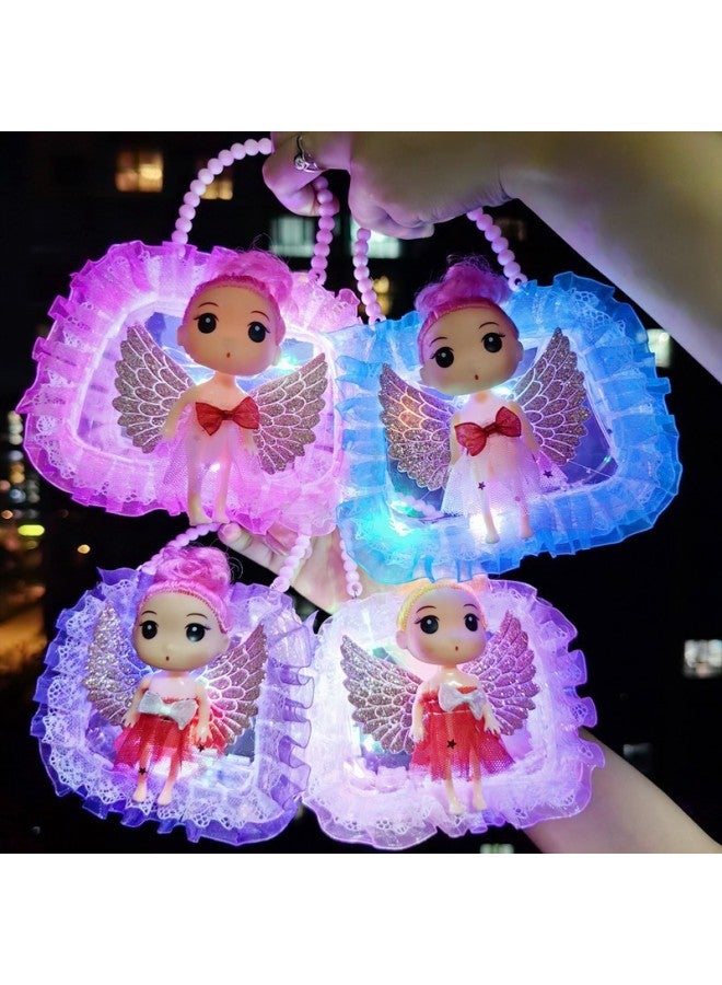 Kindergarten Luminous Handbag Play House Princess Colorful Flash Crossbody Bag Creative Stall Toy Wholesale-Color:Luminous Crossbody Doll Bag + Chain  - Image 1