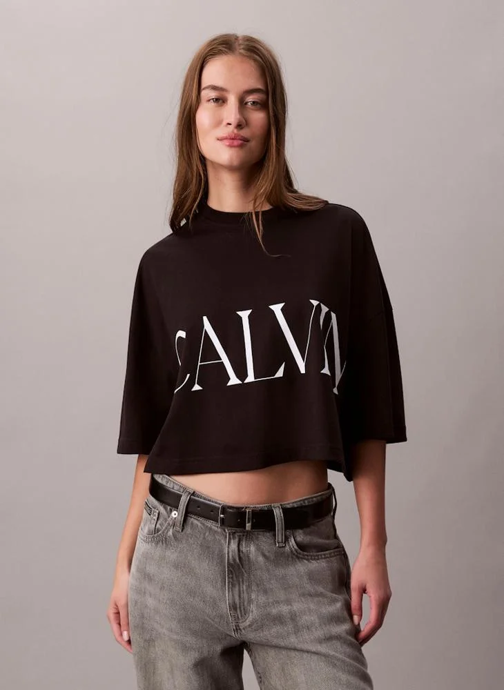 Calvin Klein Jeans Graphic Cropped Top