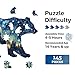 Jigfoxy Wooden Puzzles for Adults Astral Bear Wood Puzzle for Adults Unique AnimalShaped Wooden Jigsaw Puzzle Christmas Thanksgiving Gifts for Family and Friends M122 81in145pcs - Image 4