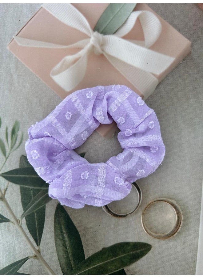 Radhya Accessories Hair Scrunchies Women Soft Georgette Printed Scrunchies for Girls Hairties hairbands (Pack of 2) - Image 2