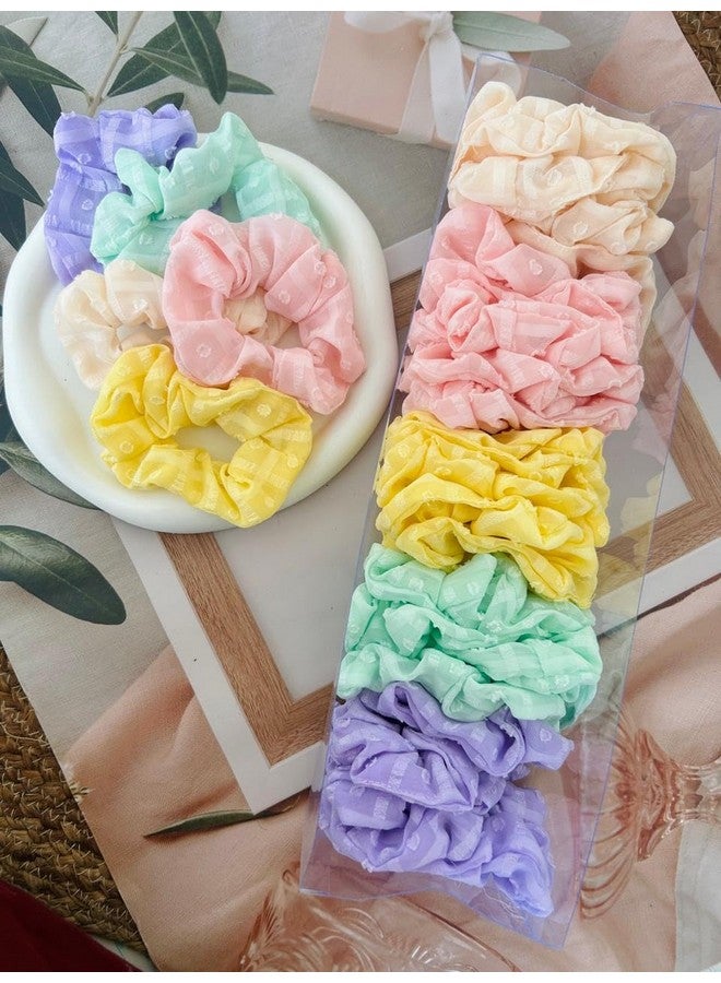 Radhya Accessories Hair Scrunchies Women Soft Georgette Printed Scrunchies for Girls Hairties hairbands (Pack of 2) - Image 5