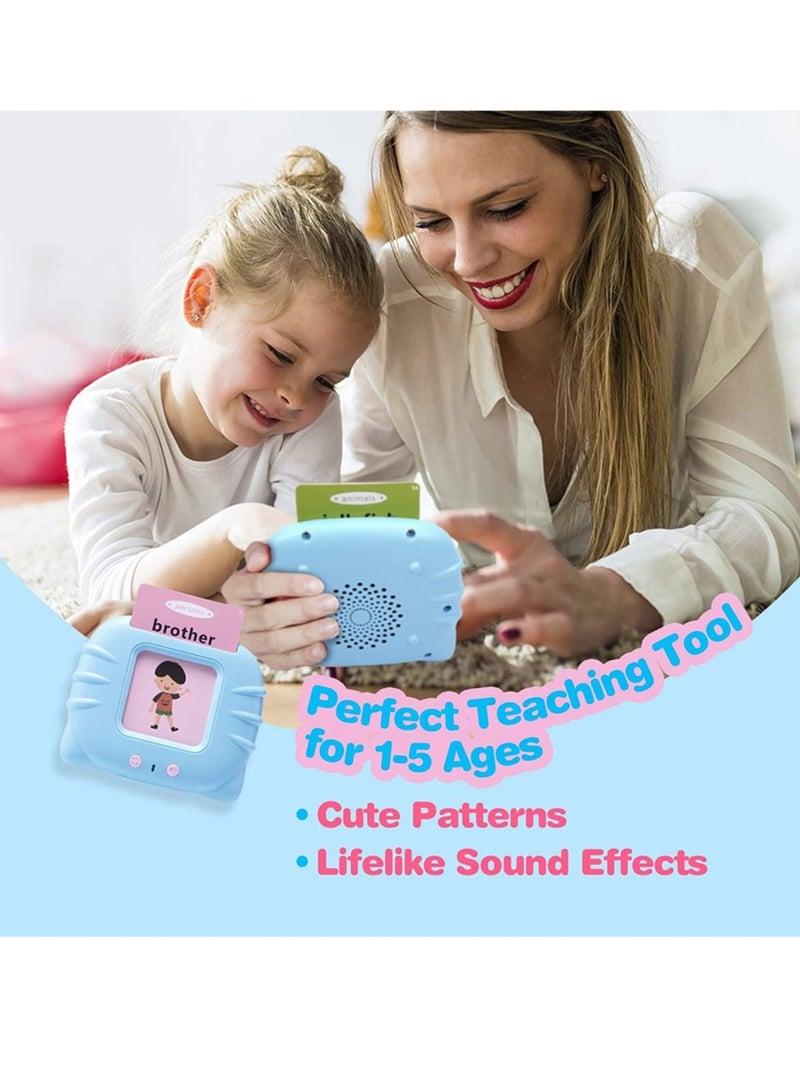 ELTRAZONE 112 Cards Talking Flash Cards for Toddlers 2-4 Years ,Educational Toys for 1 2 3 4 Year Old - Speech Therapy Toys Learning Animals Shape Color - Image 3