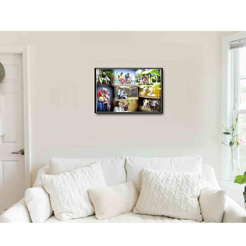 Flashing Click Customizable ResinCoated Photo Frame 12x18 inch Perfect Family Keepsake for Birthdays Anniversaries Weddings Engagements Valentines Day and More - Image 4
