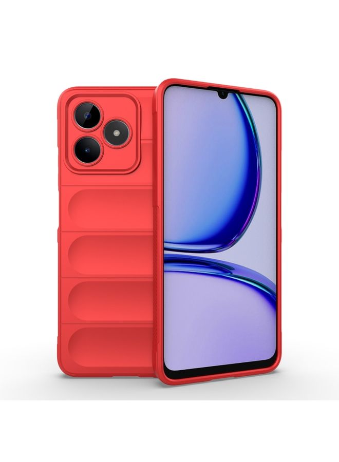 Case Cover For Realme C53 4G Magic Shield TPU + Flannel Phone Case Red