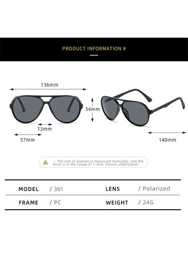 شاربدو - نظارات شمسية TR Polarized للرجال مضادة للتوهج UV400 للقيادة الخارجية والصيد مع جراب 54mm - Image 1