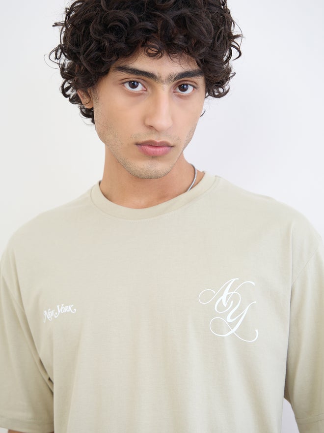Styli Men Graphic Print Oversized Jersey T-Shirt - Image 4