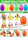 AMENON 6 Pack 38 Large Easter Eggs FilledSqueeze Animals with Popping Eyes Bunny Chick Easter Basket Stuffers Sensory Fidget Toys for Toddler Kids Easter Eggs Hunt Party Favors Gifts Classroom Prizes - Image 4