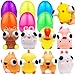 AMENON 6 Pack 38 Large Easter Eggs FilledSqueeze Animals with Popping Eyes Bunny Chick Easter Basket Stuffers Sensory Fidget Toys for Toddler Kids Easter Eggs Hunt Party Favors Gifts Classroom Prizes - Image 2