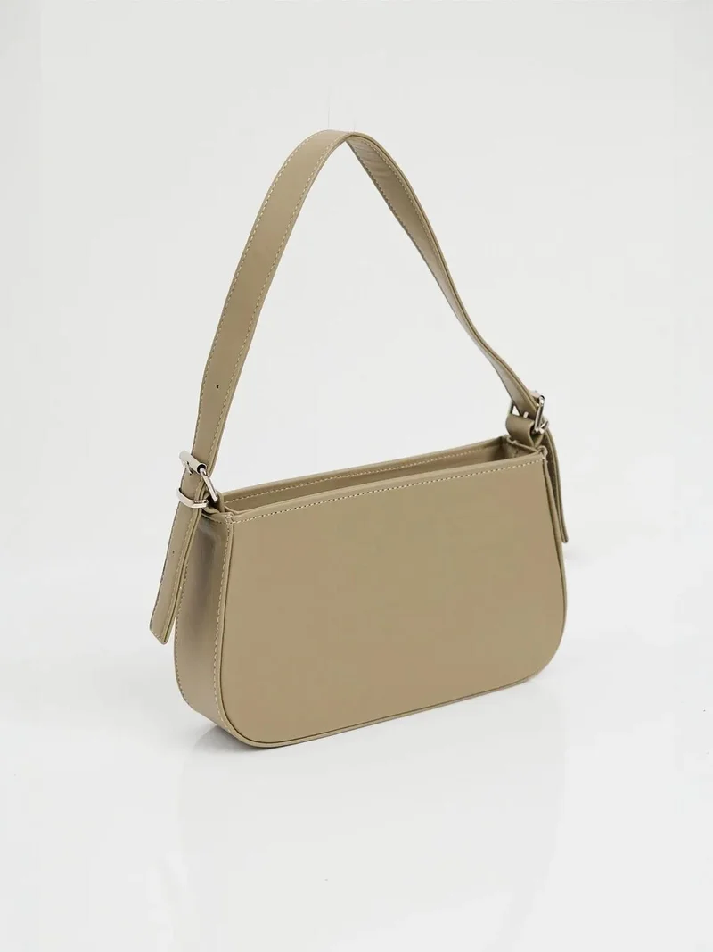 Big Dart Pine Green BDART Solid Woven Zipper Shoulder Bag for Women | Best Price UAE