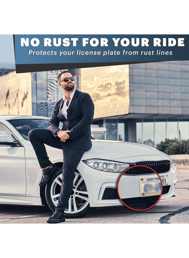 License Plate Screw Inserts – Set of 4 Nylon Retaining Nuts for License Plate Screws - Front and Back License Plate Nut Bracket Clip Fasteners for Cars, Trucks, SUVs, Motorcycles - Image 5