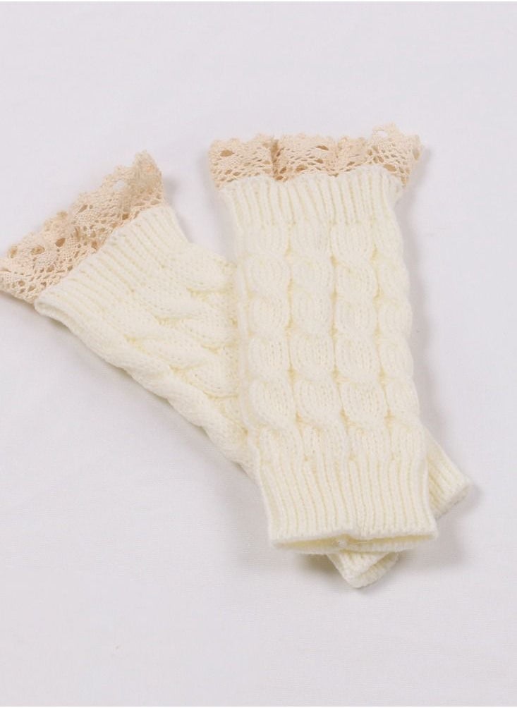 Loquat Fingerless Cotton Gloves Sleeves 