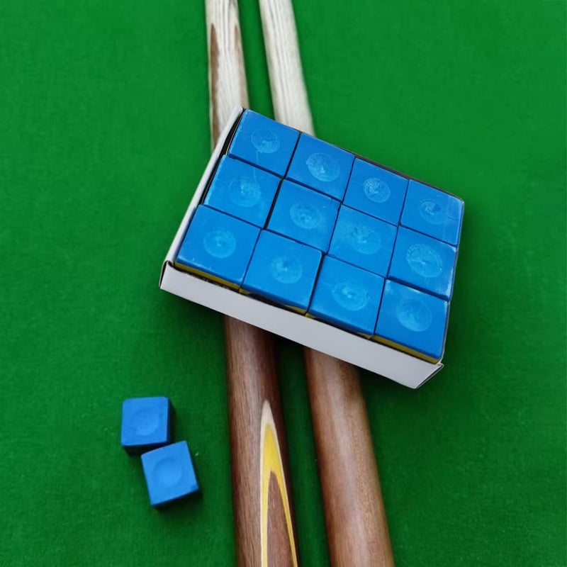 Proberos ® 12 قطعة طلاء سنوكر، طلاء عصا للبلياردو، طلاء سنوكر مربع صغير لتعزيز الاحتكاك، الدوران والدقة، لمنع الأخطاء وتحسين التحكم في الضربات، محمول وسهل الاستخدام - Image 2
