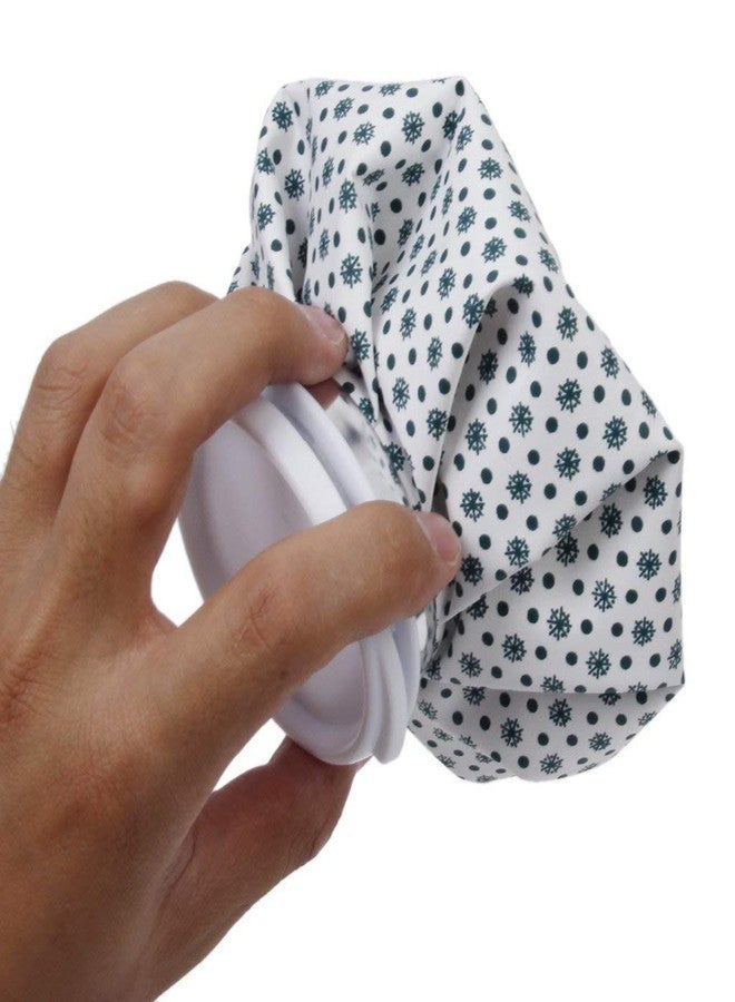 AAFOS Care Ice Bag for Injuries, Swelling, Headache, Pain Relief, First Aid - Cold Pack Screw Top Lid - Reusable, Refillable, Flexible & Waterproof Pouch/Bladder Style (5 inch, Feather Design) - Image 3