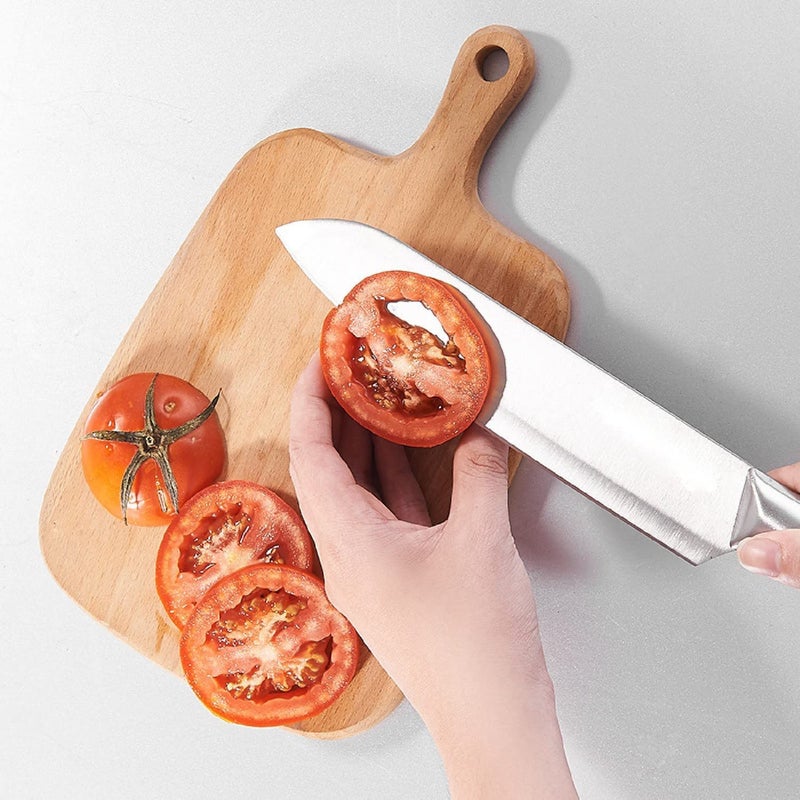 HEXONIQ Professional Kitchen 12 Chef 9 Paring Knife High Carbon Stainless Steel Ultra Sharp Cooking Knife with Ergonomic NonSlip Handle Rustproof Scratch Resistant Silver Pack of 2 - Image 4