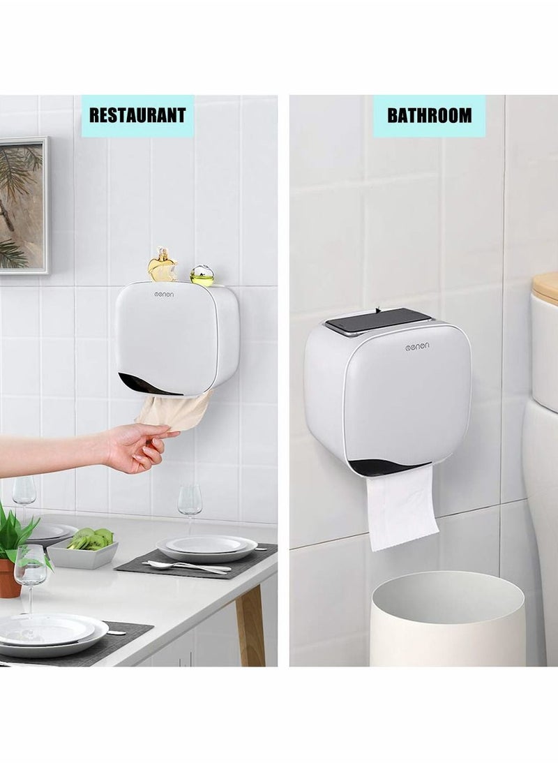 KASTWAVE - Menen Paper Towel Dispenser Wall Mounted Paper Towel Holder Dispenser Bathroom Toilet Tissue Dispenser Home Kitchen Paper Towel Dispenser - Image 1