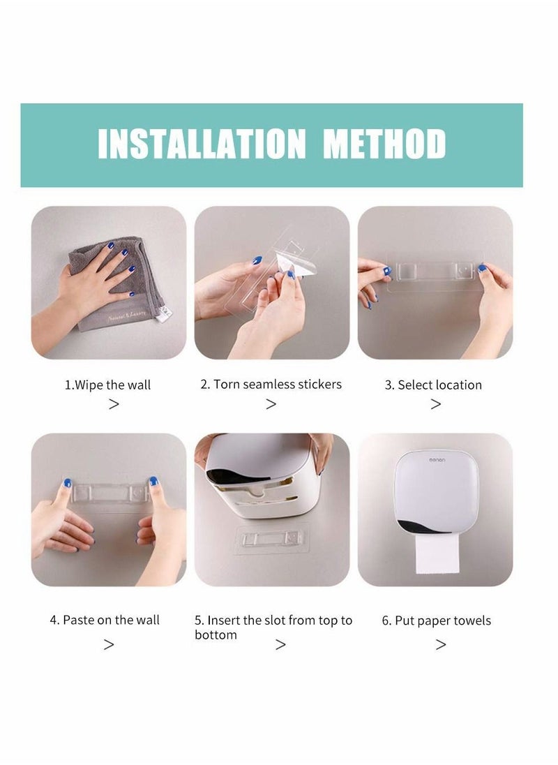 KASTWAVE - Menen Paper Towel Dispenser Wall Mounted Paper Towel Holder Dispenser Bathroom Toilet Tissue Dispenser Home Kitchen Paper Towel Dispenser - Image 1