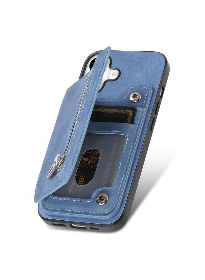 Zaboon Case For iPhone 11 Pro Max Retro MagSafe Zipper Wallet Card Bag Back Phone Case - Image 3