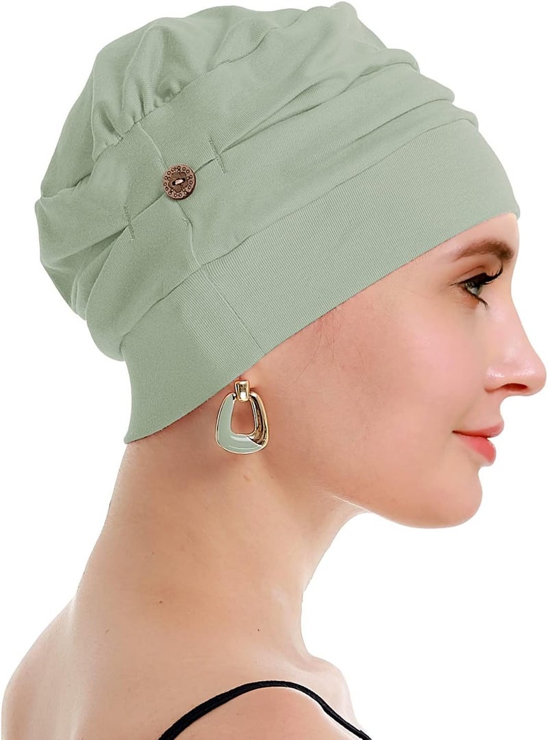 osvyo Cotton Chemo Turbans for Women Cancer Hairloss hat - Cotton Lightweight Headwear Sealed Packaging - Image 4