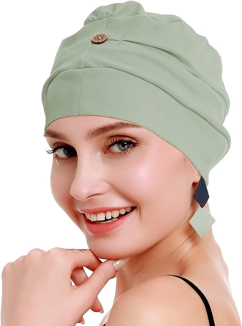 osvyo Cotton Chemo Turbans for Women Cancer Hairloss hat - Cotton Lightweight Headwear Sealed Packaging - Image 5