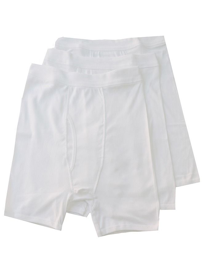 ONN Mens Boxer 3pc Cotton Rib White  - Image 2