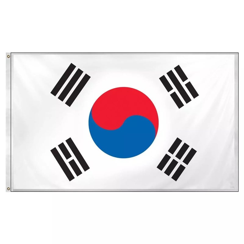 Boolavard World Cup 2026 Flag - Official National Flag 5ft X 3ft Large Double Sided With Brass Eyelets USA Canada Mexico (South Korea) - Image 2