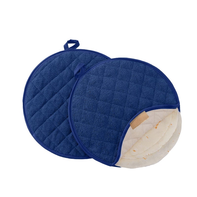 Lifaith Tortilla WarmerTortilla ServerPancake Keeper2Pack 12 InchHigh Density Fabric MicrowaveSafe Tortilla Server Bag for Keeping Food Warm  Soft at HomePicnics Blue