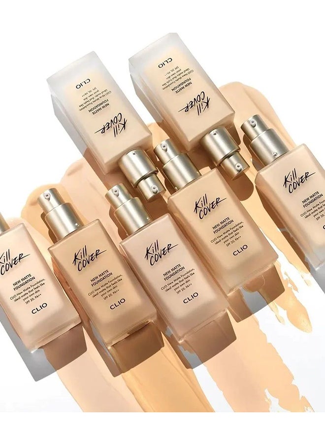 CLIO - Kill Cover New Matte Foundation 3 Linen Spf20 Pa++ Set - Image 1