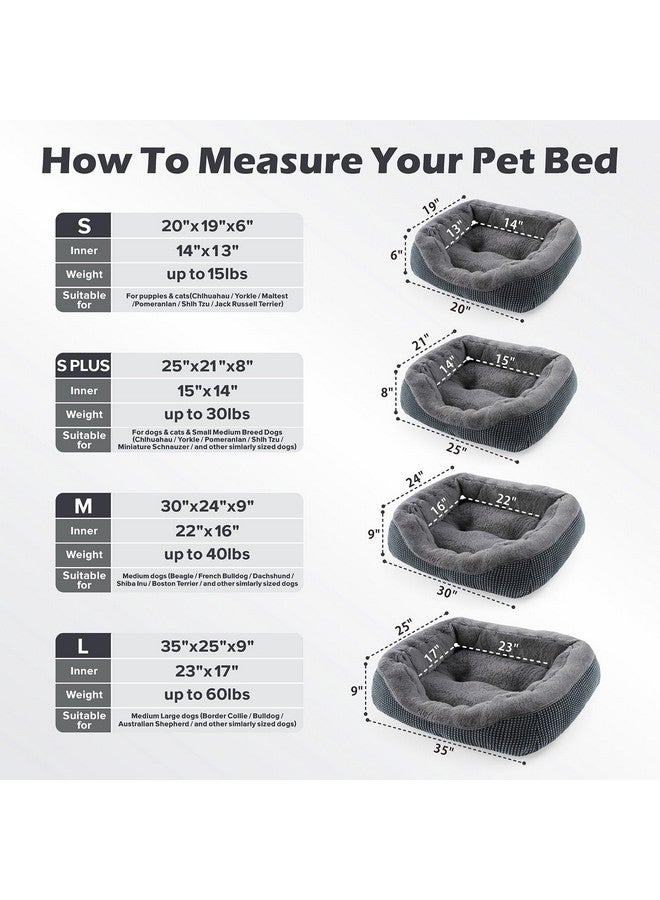 INVENHO Small Dog Bed for Small Dogs, Cat Beds for Indoor Cats Washable, Orthopedic Dog Bed, Warming Soft Calming Sleeping Puppy Bed Durable Pet Bed with Anti-Slip Bottom S(20"x19"x6") - Image 5