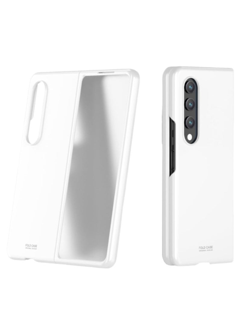 AROAQ Compatible for Galaxy Z Fold 4 Solid Color PC Phone Case Camera with Built-in Metal Protection Ring for Shock and Scratch Resistant - Image 2