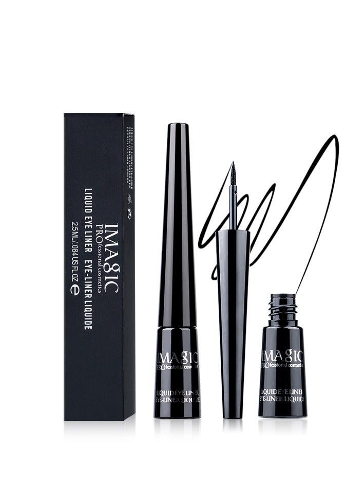 إيماجيك محدد عيون سائل مقاوم للماء من IMAGIC | دقيق يدوم طويلاً ولا يتلطخ | تركيبة سوداء مكثفة لإطلالة جريئة للعين - Image 1