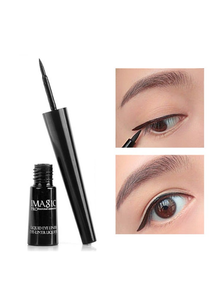 إيماجيك محدد عيون سائل مقاوم للماء من IMAGIC | دقيق يدوم طويلاً ولا يتلطخ | تركيبة سوداء مكثفة لإطلالة جريئة للعين - Image 3