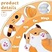 SNOWOLF Cute Long Cat Plush Body Pillow Kawaii Cat Plushie Toys Cuddle Cartoon Stuffed Animals Soft Kitten Throw Pillow Doll Gift for Kids Girls Boys 433 Orange - Image 4