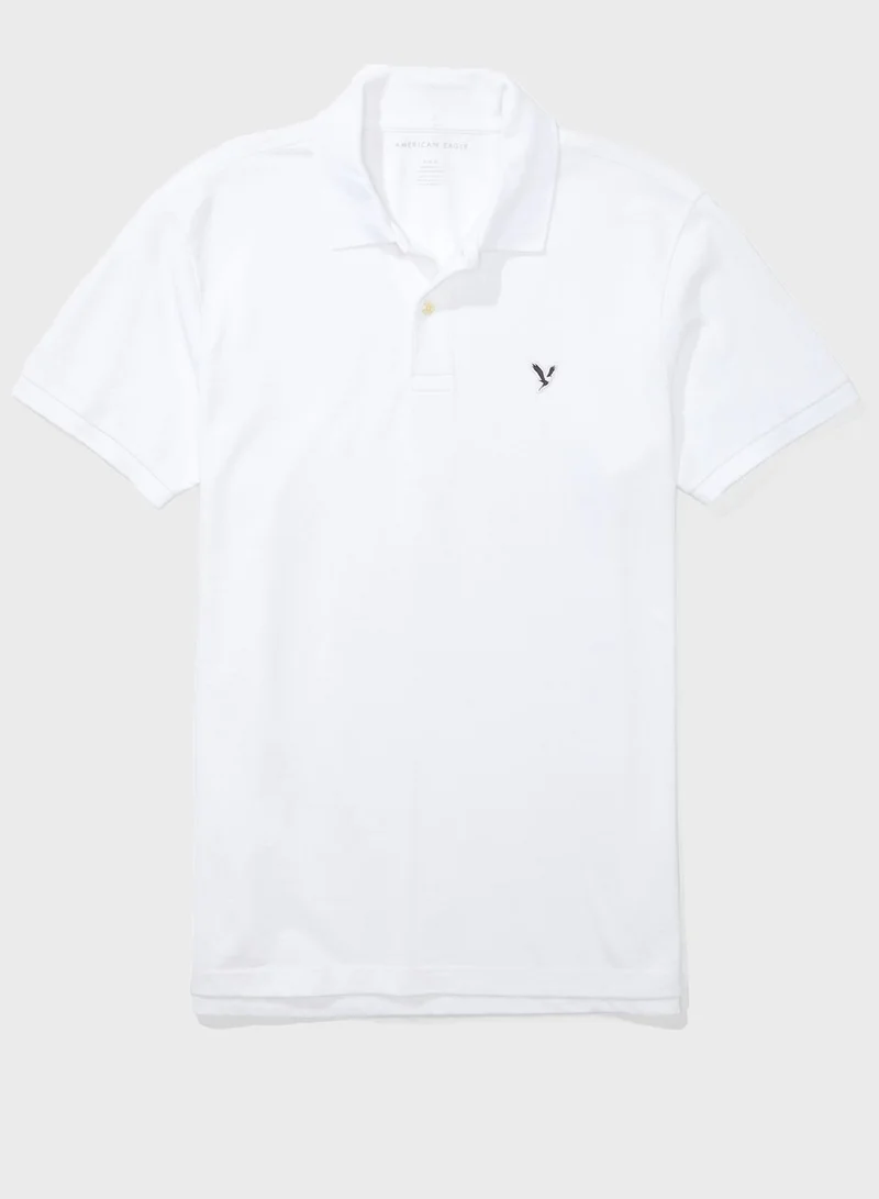 American Eagle Standard Fit Flex Polo