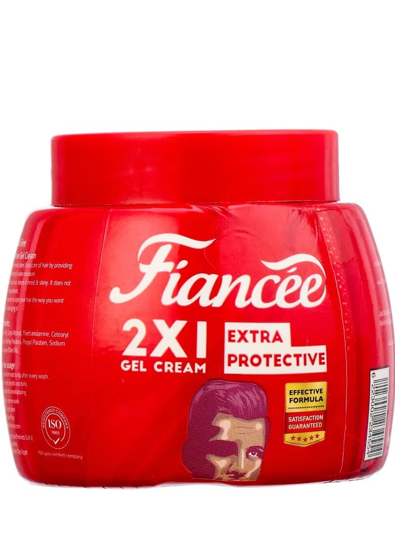 Fiancee Hair Gel Cream 2*1 Extra Protective - 225 Ml