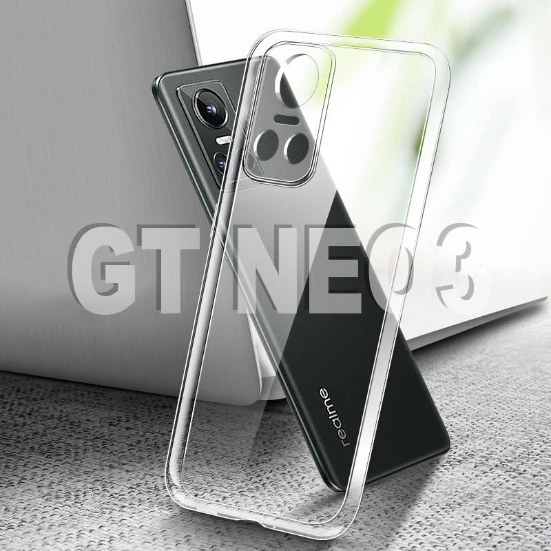 Realcase غطاء خلفي شفاف من السيليكون لجهاز Realme Gt Neo 3 5G | تصميم واقي غطاء خلفي شفاف لجهاز Realme Gt Neo 3 5G - Image 2