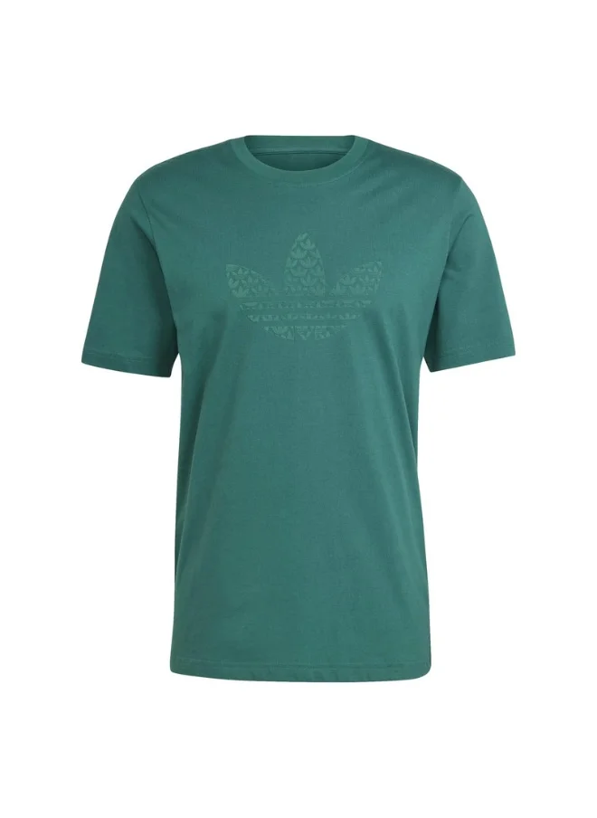 اديداس adidas Q12 MONOGRAM T Green Originals Men T-SHIRTS