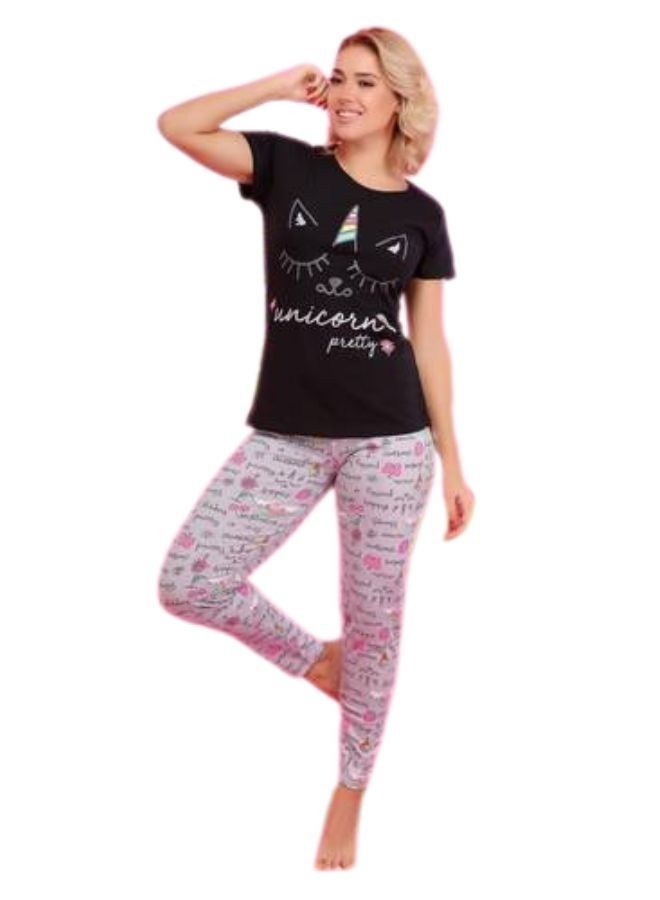 جنة بجامة نسائية قطن كم قصير - PJ 642