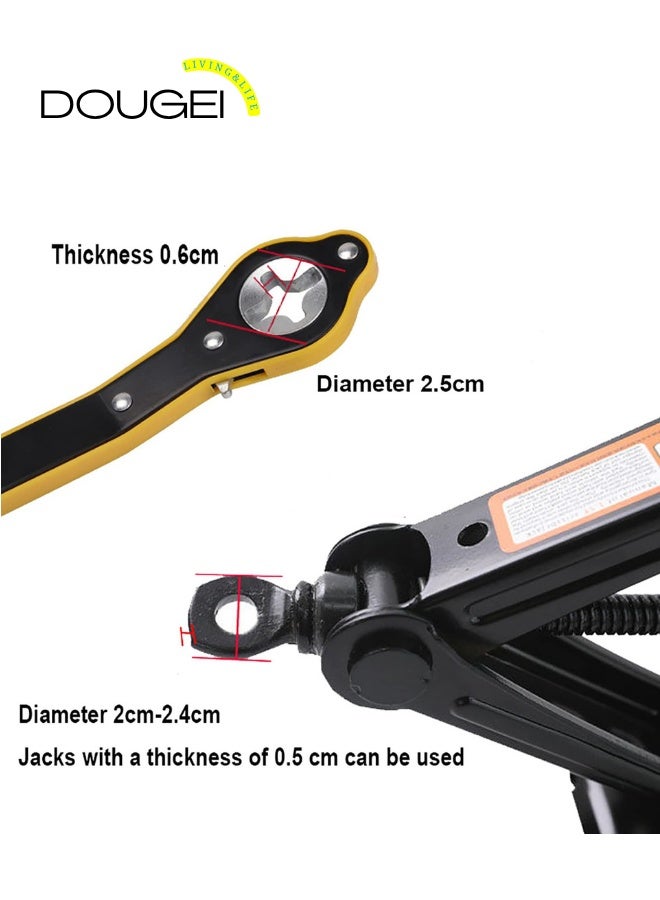 دوغي مفتاح ربط جاك سقاطة موفرة للعمالة أوتوماتيكي ، تصميم مقبض مقبض للأمام والعكسي بزاوية 360 درجة أداة يدوية لجاك السقاطة - Image 3