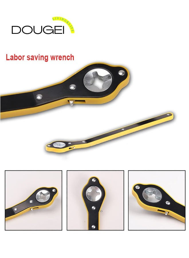 دوغي مفتاح ربط جاك سقاطة موفرة للعمالة أوتوماتيكي ، تصميم مقبض مقبض للأمام والعكسي بزاوية 360 درجة أداة يدوية لجاك السقاطة - Image 2