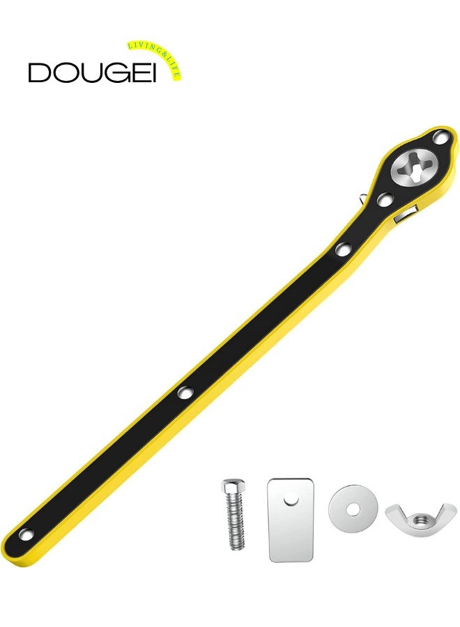 دوغي مفتاح ربط جاك سقاطة موفرة للعمالة أوتوماتيكي ، تصميم مقبض مقبض للأمام والعكسي بزاوية 360 درجة أداة يدوية لجاك السقاطة - Image 1