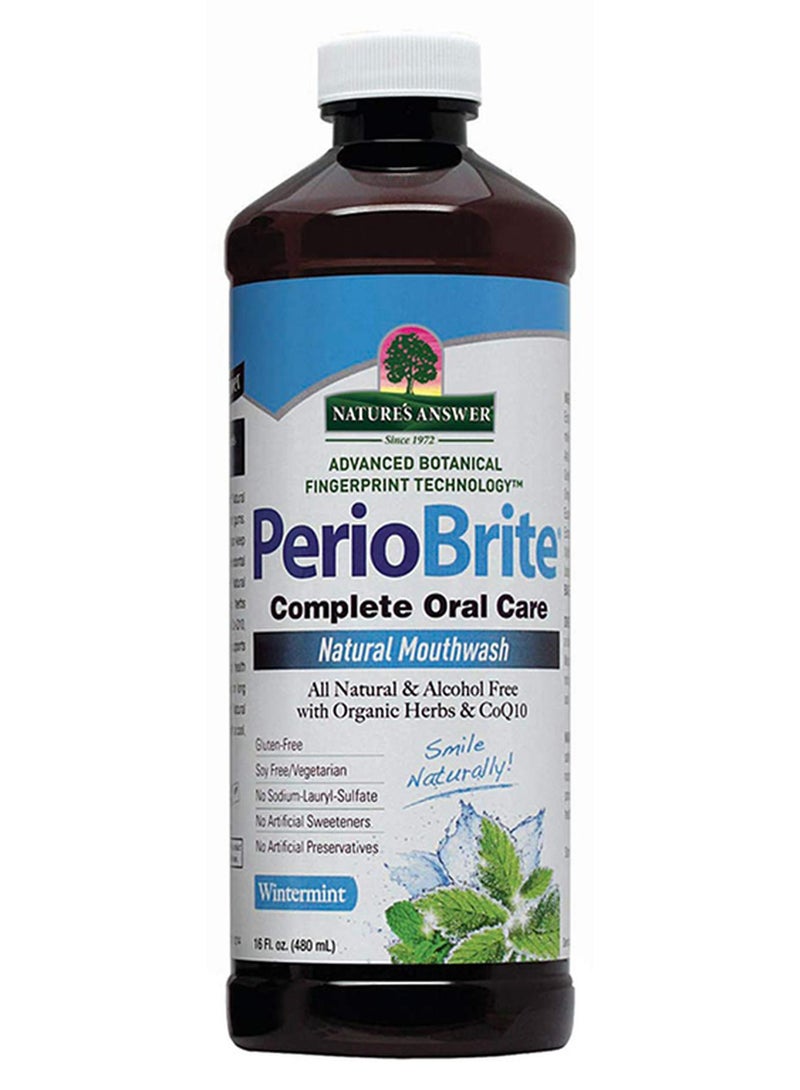 غسول فم بيريوبرايت خالي من الكحول بنكهة النعناع