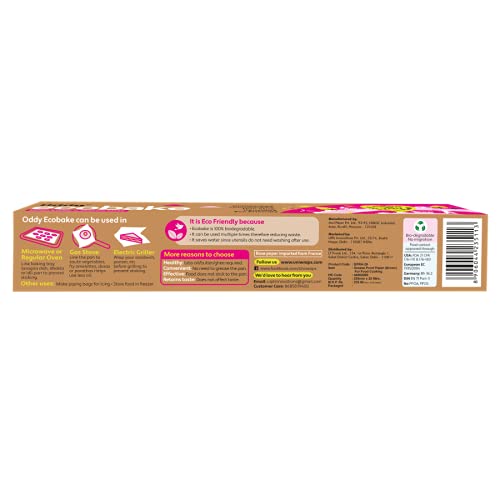 Oddy Uniwraps Ecobake Brown Cooking & Baking Paper 10'' X 20 Mtrs (Unbleached & Chlorine Free) - Image 2
