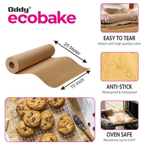 Oddy Uniwraps Ecobake Brown Cooking & Baking Paper 10'' X 20 Mtrs (Unbleached & Chlorine Free) - Image 4
