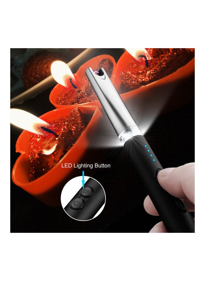 NIBEMINENT Multi-Functional Flameless Electric Arc Lighter with USB Cable Black  - Image 2