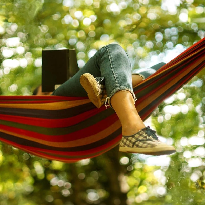 Harmony Home أرجوحة شاطئ مزدوجة من هارموني هوم - ارتفاع قابل للتعديل، تصميم موفر للمساحة مع حقيبة حمل، سعة 200 كجم - للتخييم في الهواء الطلق، الحديقة، الفناء، ساحة اللعب، مقعد كرسي متأرجح - Image 2