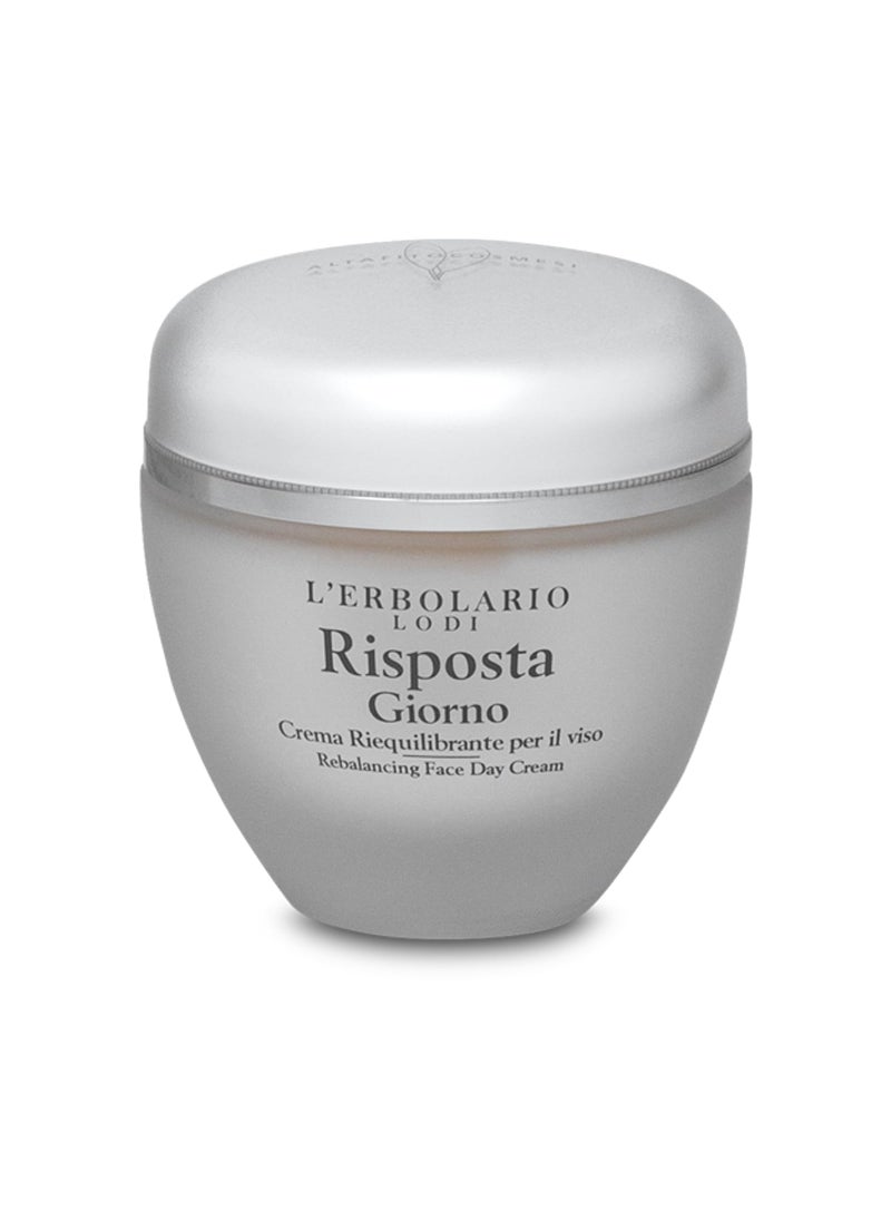 L'Erbolario LErbolario Risposta Day Rebalancing Face Cream, 1.6 oz - Face Moisturizer - With Shea Butter - Moisturizing and Nourishing - Cruelty-Free 