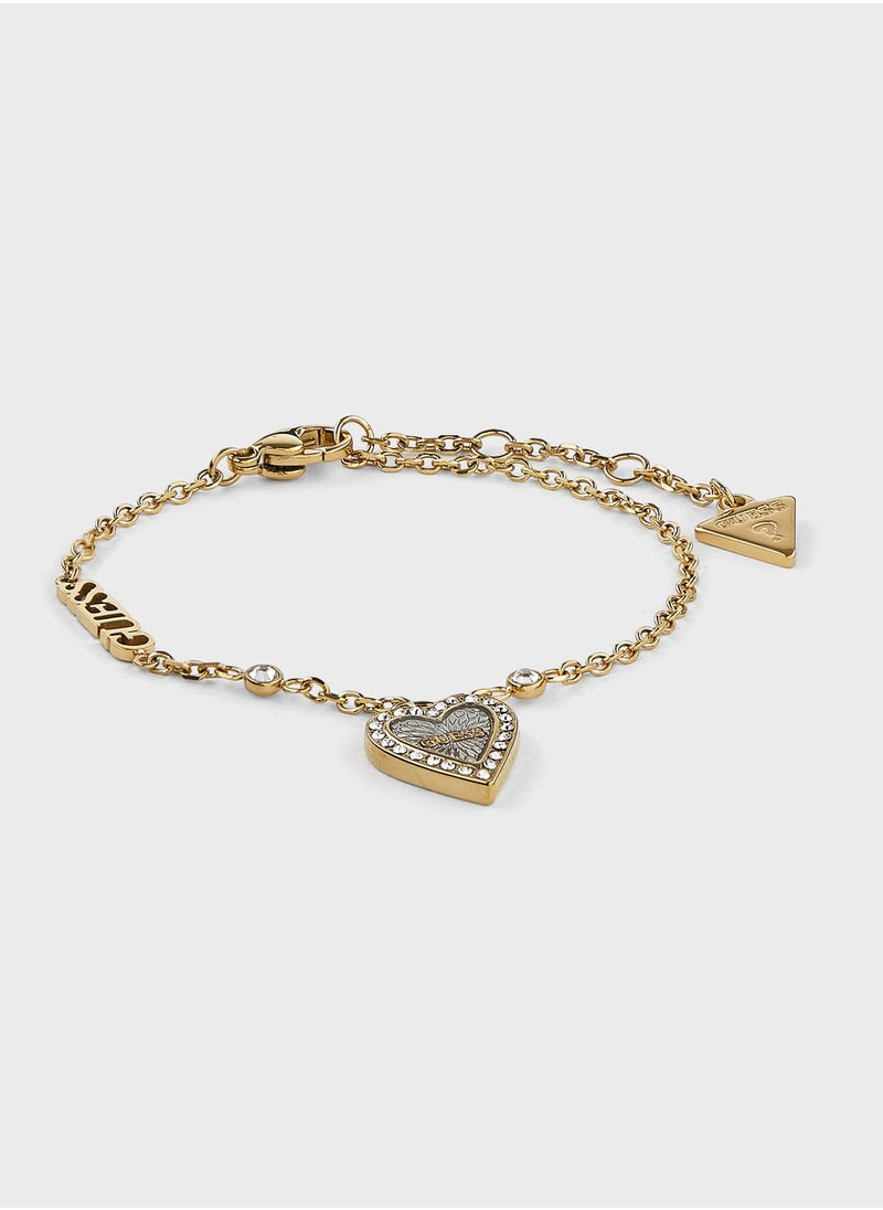 GUESS - Single Heart Chain Bracelet - Image 1