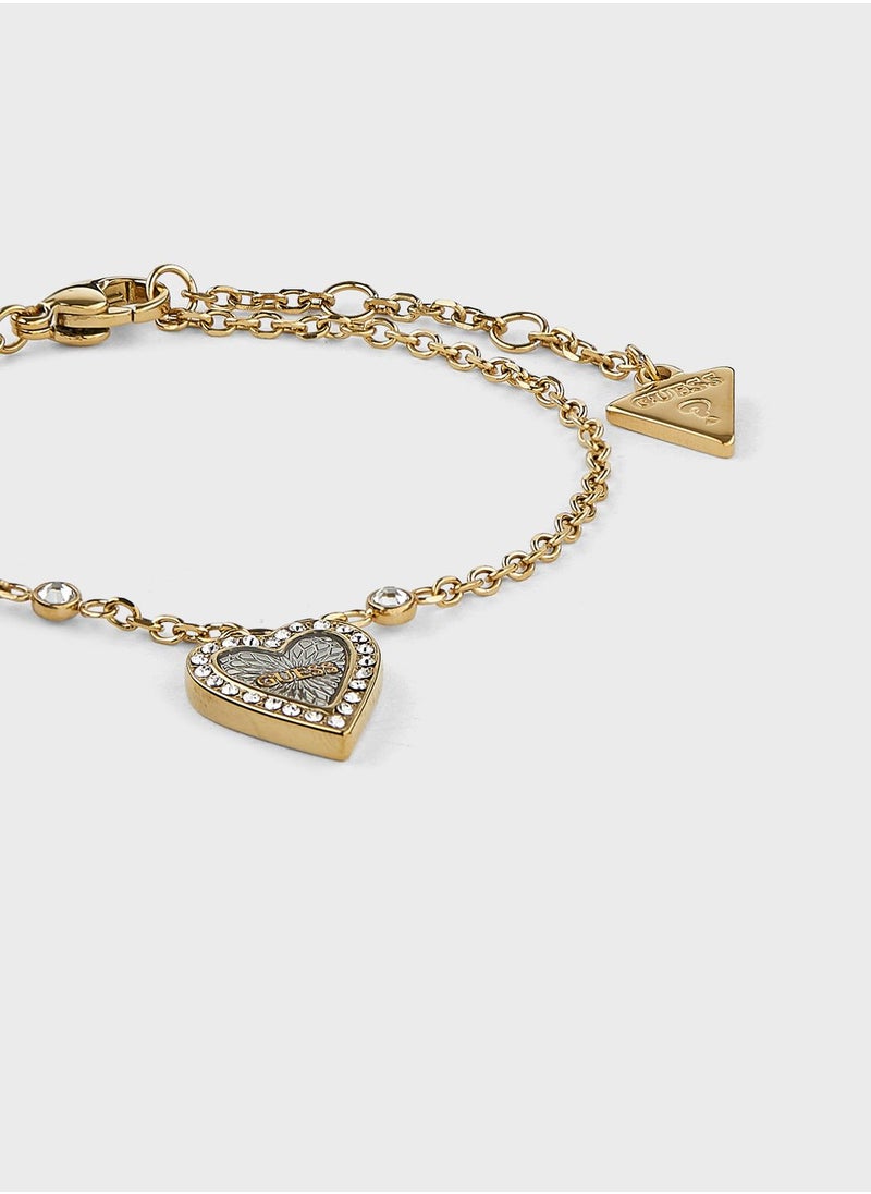 GUESS - Single Heart Chain Bracelet - Image 1